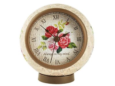 3D Puzzle Clock Classic Rose