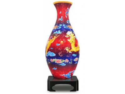 3D Vase Dragon and Phoenix