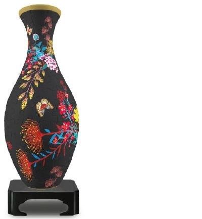 3D Vase Elegant Floral Print