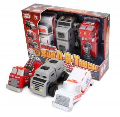Magnetic Build a Truck Emergency Vehicles