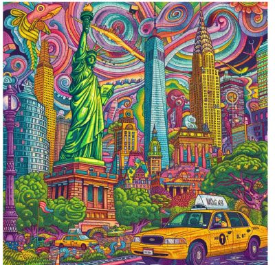 Trippy Puzzles Mystical Manhattan 300 pce Wood