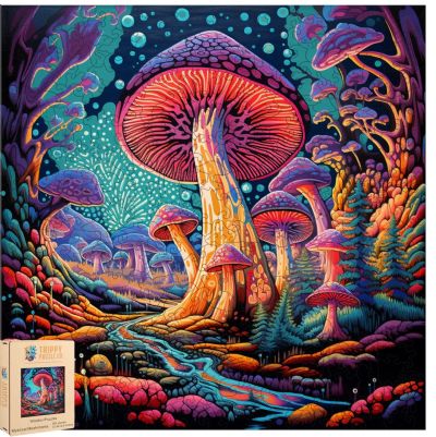 Trippy Puzzles Mystical Mushrooms 300 pce Wood