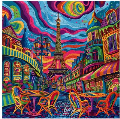 Trippy Puzzles Parisian Prism 300 pce Wood