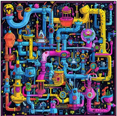 Trippy Puzzles Sci Fi Sewer 300 pce Wood