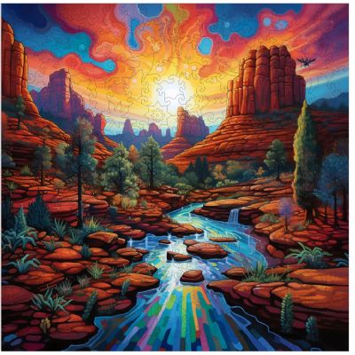 Trippy Puzzles Sedona Sunset 300 pce Wood