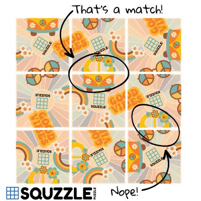 Squzzle Puzzle Good Vibes