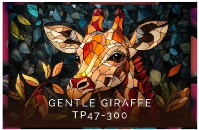 Stained Glass Series Gentle Giraffe 300 pce Wood