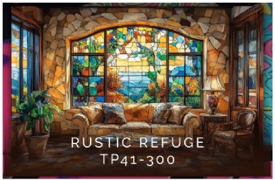 Stained Glass Series Rustic Refuge 300 pce Wood