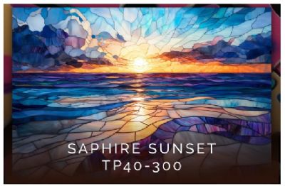 Stained Glass Series Saphire Sunset 300 pce Wood