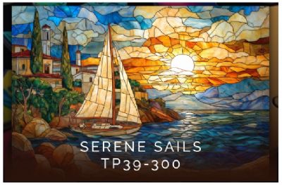 Stained Glass Series Serine Sails 300 pce Wood