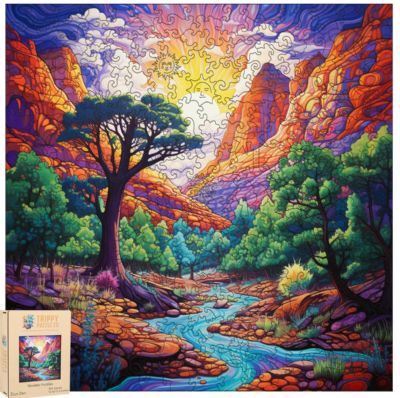 Trippy Puzzles Zion Zen 300 pce Wood